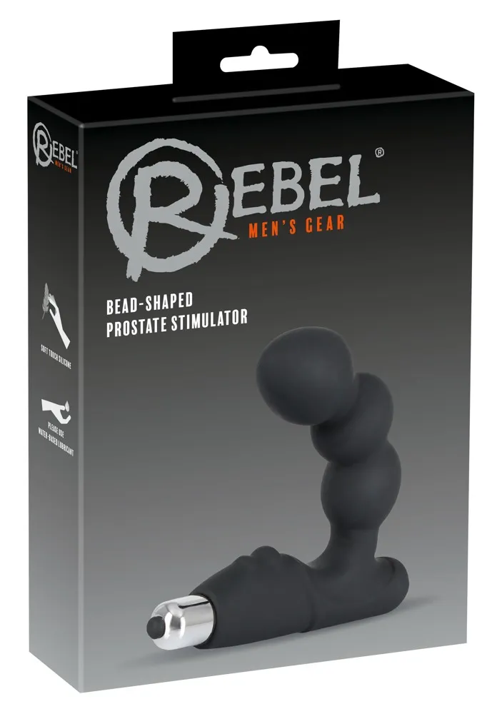 Rebel Prostate Stimulator - Stymulator prostaty, Czarny, 14 cm