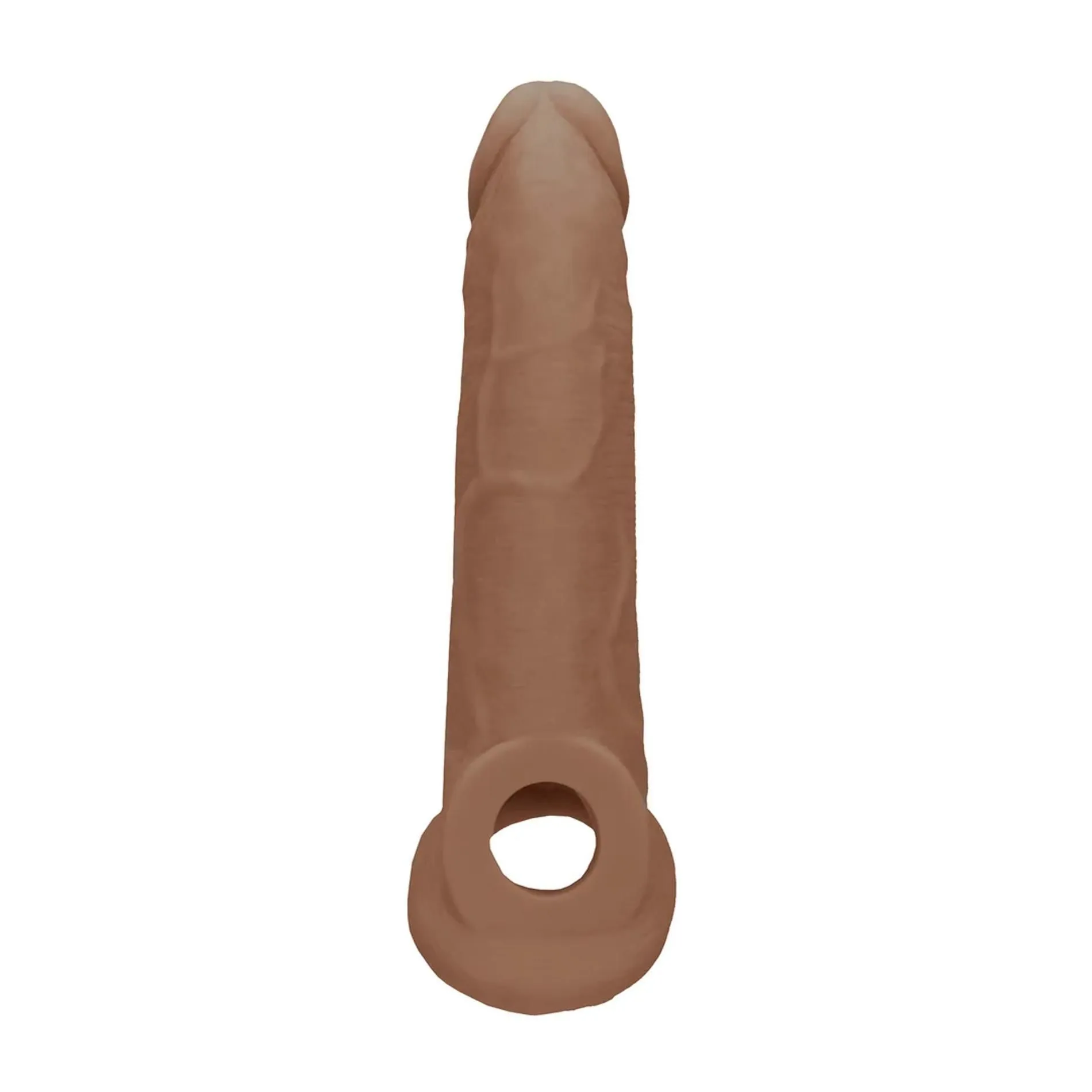 Насадка на пенис RealRock Penis Sheath, 21.5 см (коричневый)