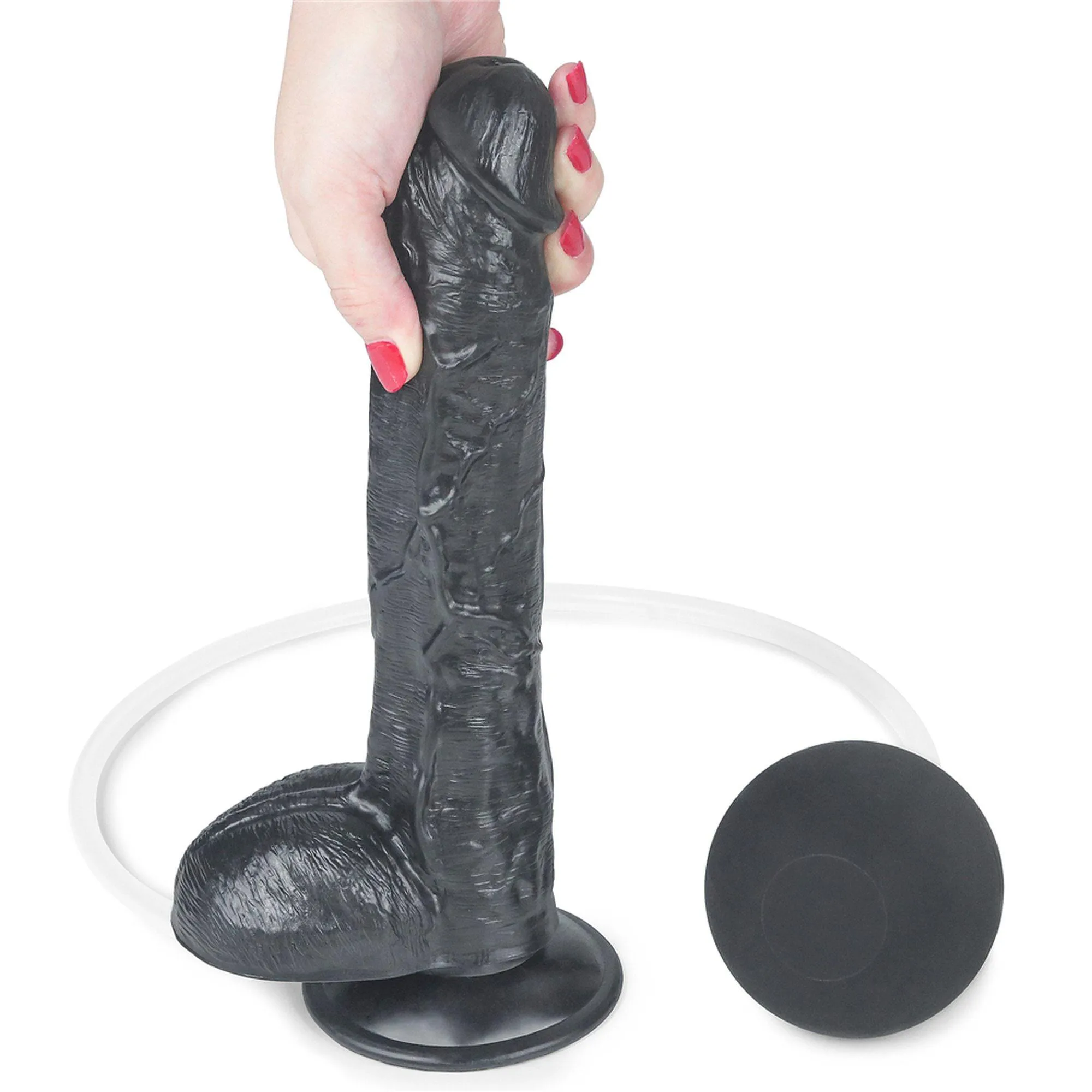 Фаллоимитатор LoveToy,  25,5 см (черный)
