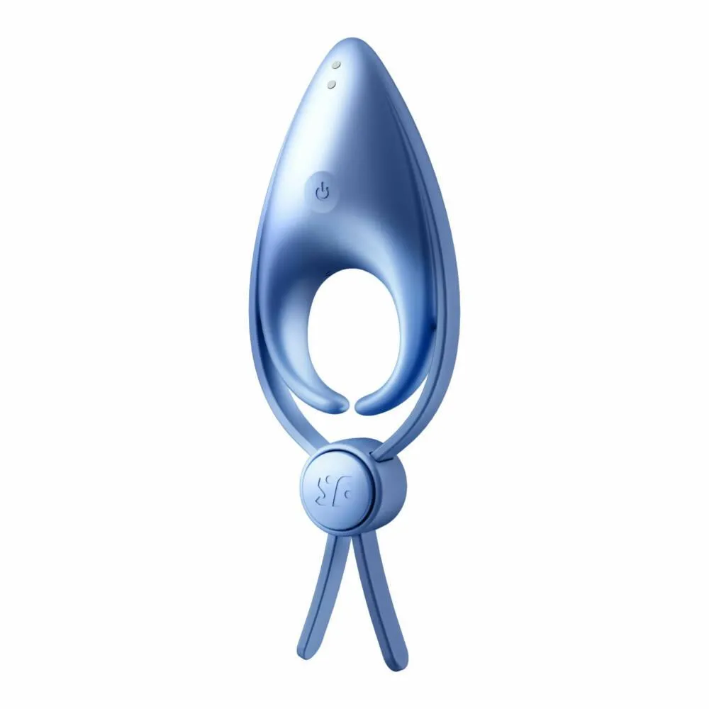 Satisfyer Sniper - Pierścień erekcyjny, Niebieski, 13 cm