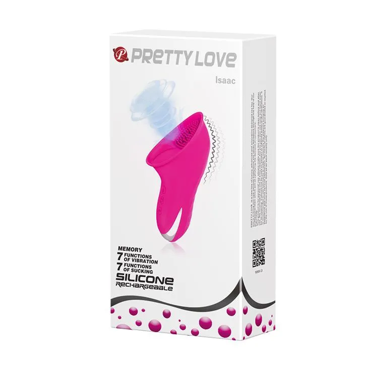 Вібратор для клітора Pretty Love Isaac, 13.8 см (рожевий)