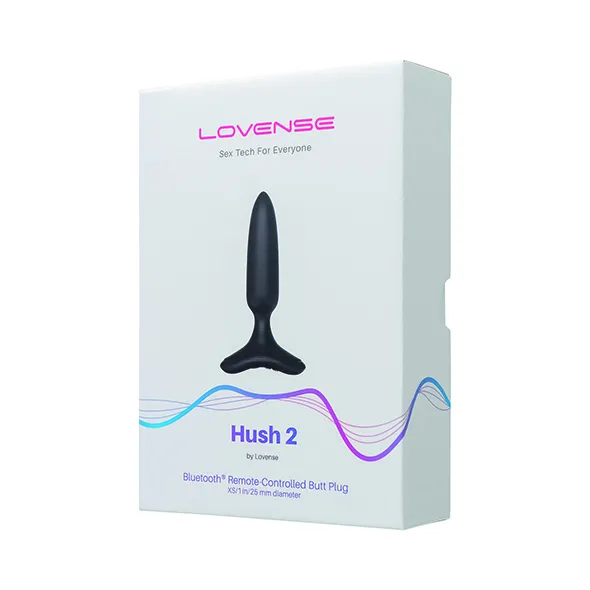 Анальная пробка Lovense Hush 2 XS, 12 см (черный)