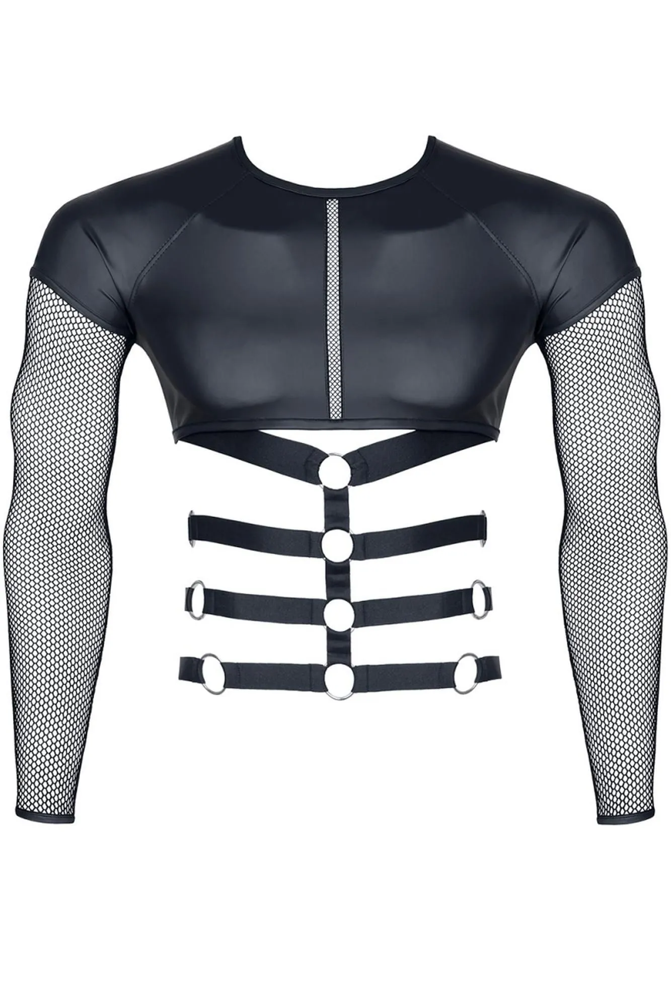 Топ із довгими рукавами Regnes Fetish Planet Wetlook, XL (чорний)