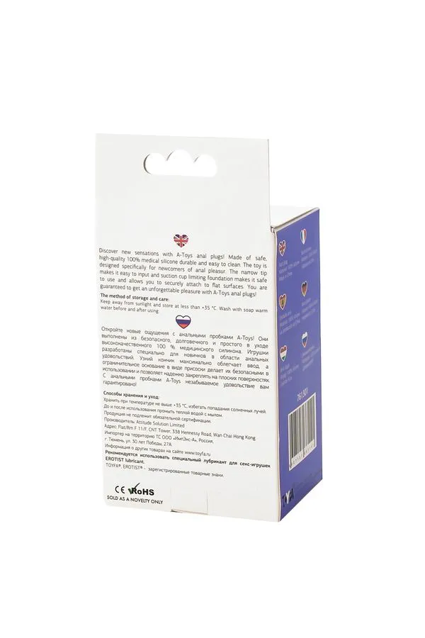 Toyfa Bomp A-Toys Toyfa - Korek analny, Fioletowy, 10.2 cm