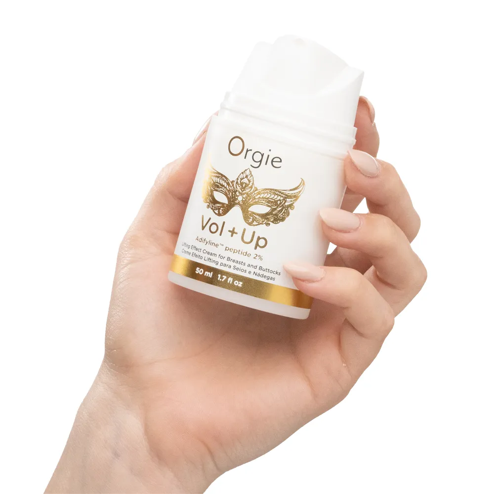 Orgie Vol + Up - Krem powiększający piersi i pośladki, Przezroczysty, Bezzapachowy, 50 ml