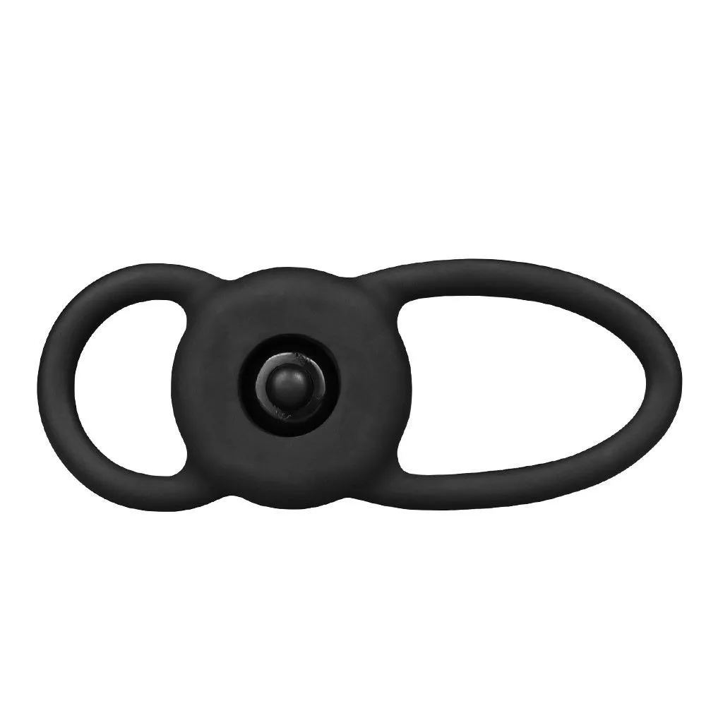 Lovetoy Vibrating Rock Balled Double Prober - Pierścień wibracyjny, Czarny, 13 cm