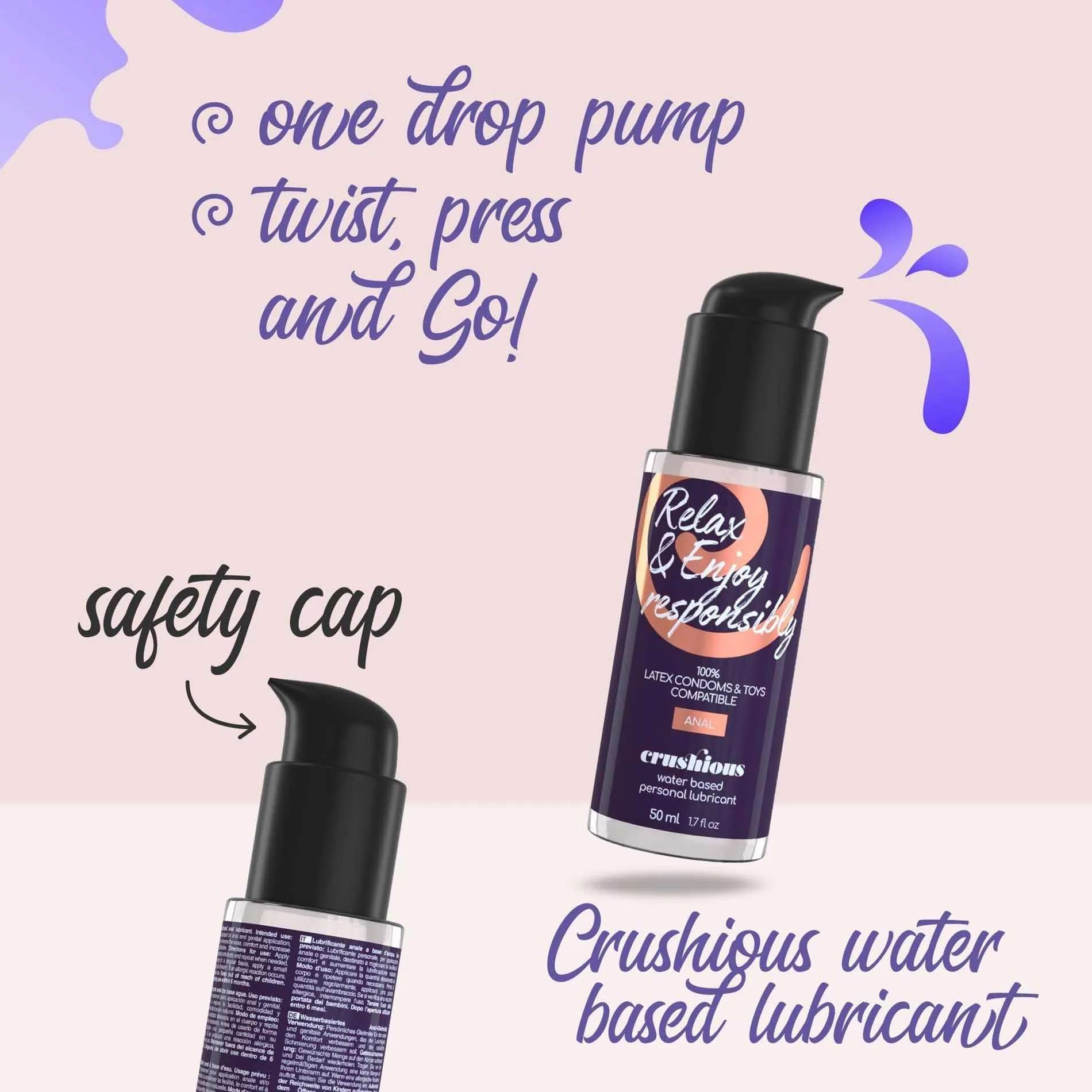 Crushious Anal Use Lubricant - Lubrykant analny, Bezzapachowy, 50 ml