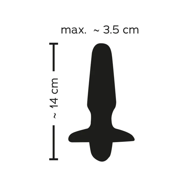 Анальная пробка Sweet Smile Rechargeable Butt Plug, 14 см (черный)
