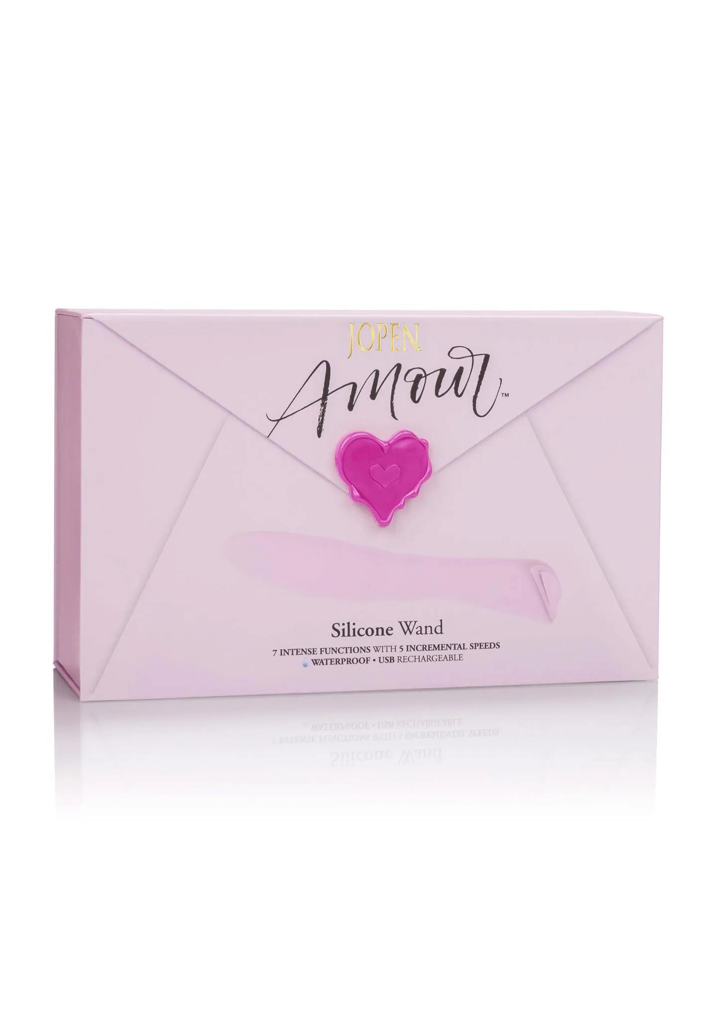 Jopen Amour Silicone Wand - Wibrator, Jasnoróżowy, 20, 5 cm