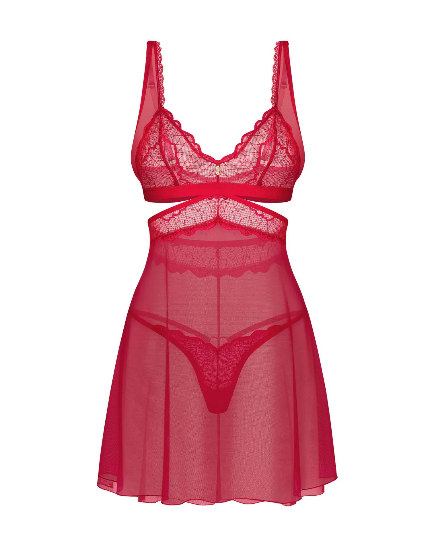 Комплект Obsessive Cupide Desir, L/XL (червоний)