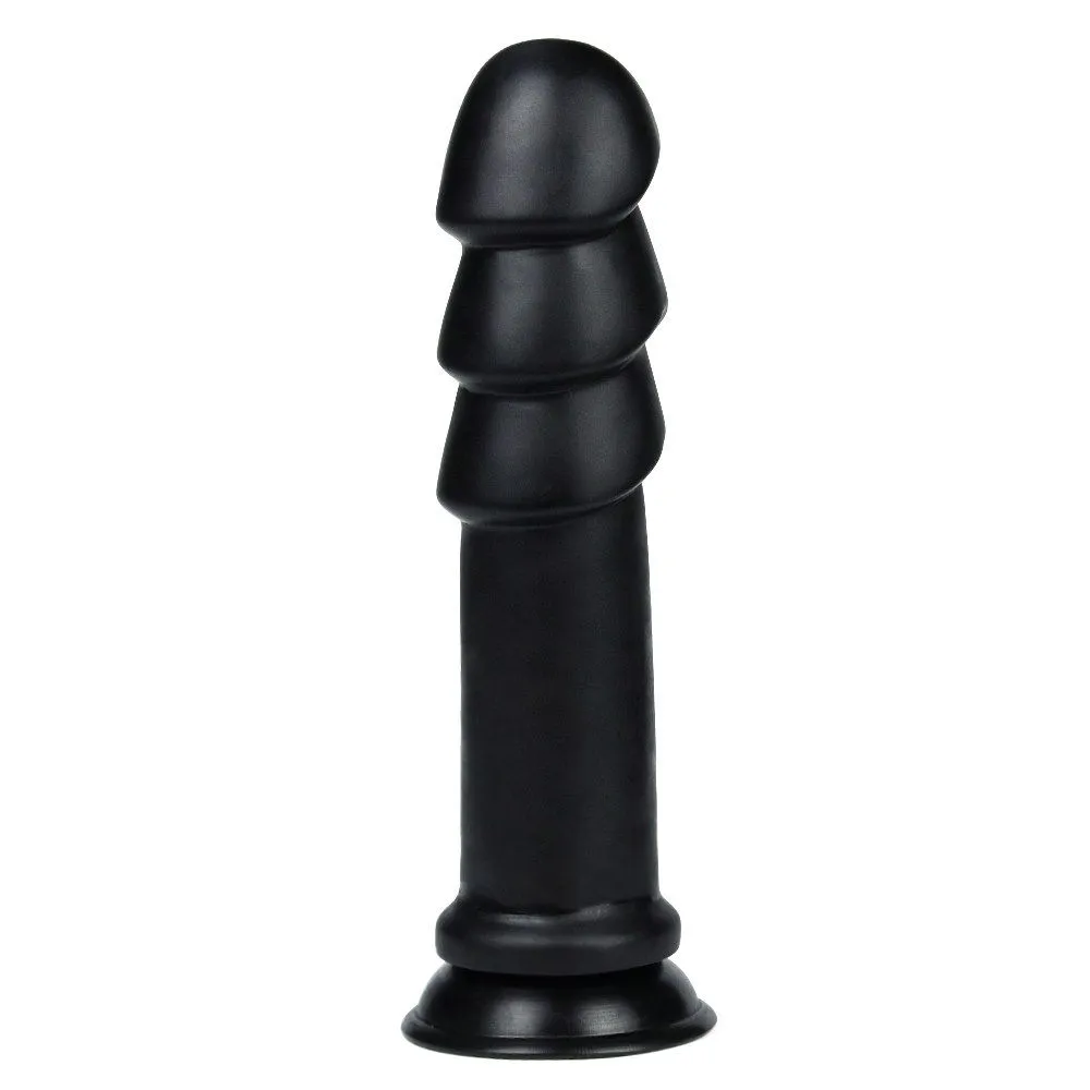 Фаллоимитатор King Sized Anal Ripples, 28.5 см (черный)