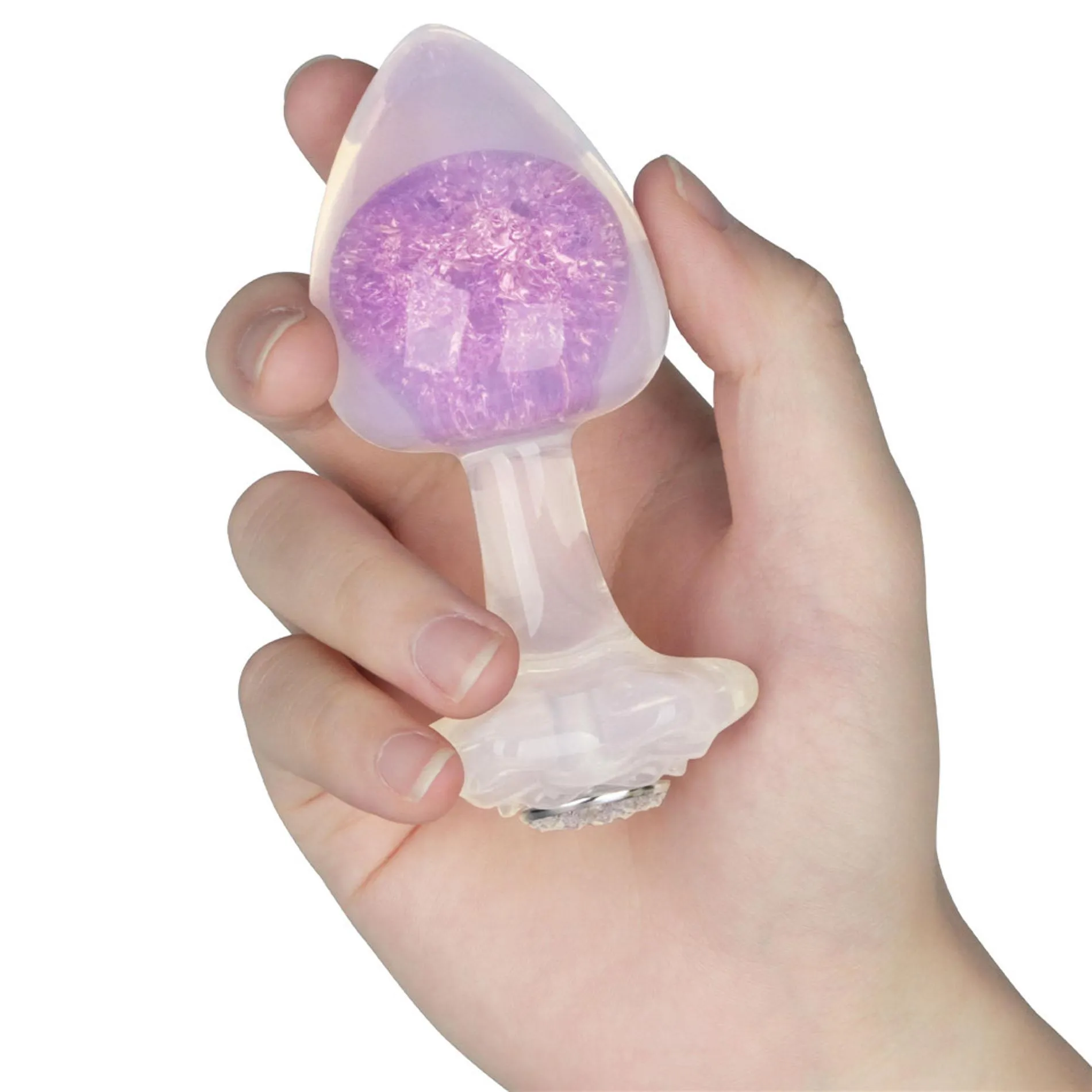 Lovetoy Gemoria - Korek analny, Fioletowy, 11.3 cm