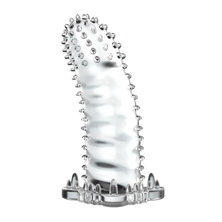 Насадка на пенис Brave Man Penis Sleeve Crystal, 14 см (прозрачный)