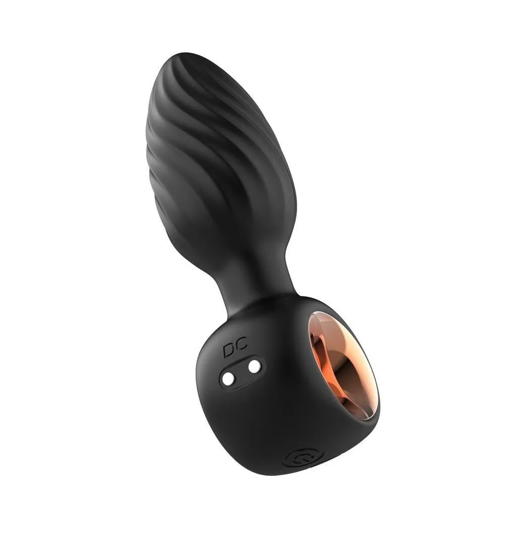 Анальна пробка B - Series Cute Aisi Rotating Plug, 10.9 см (чорний)