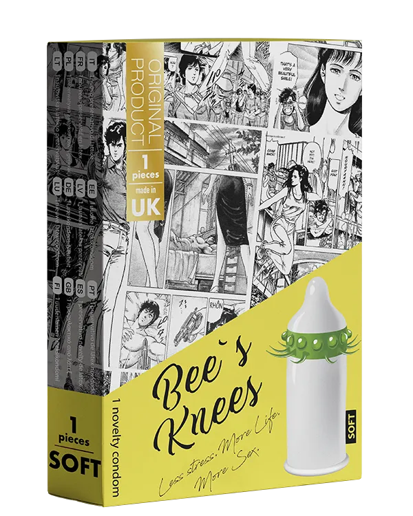 Egzo Bee`s Knees - Prezerwatywy, 18 cm