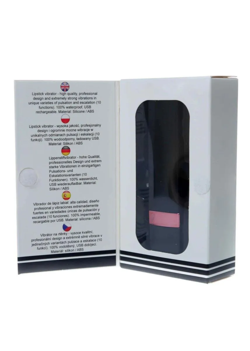B - Series Magic Lipstick Vibrator - Wibrator łechtaczkowy, Czarny, 9.2 cm
