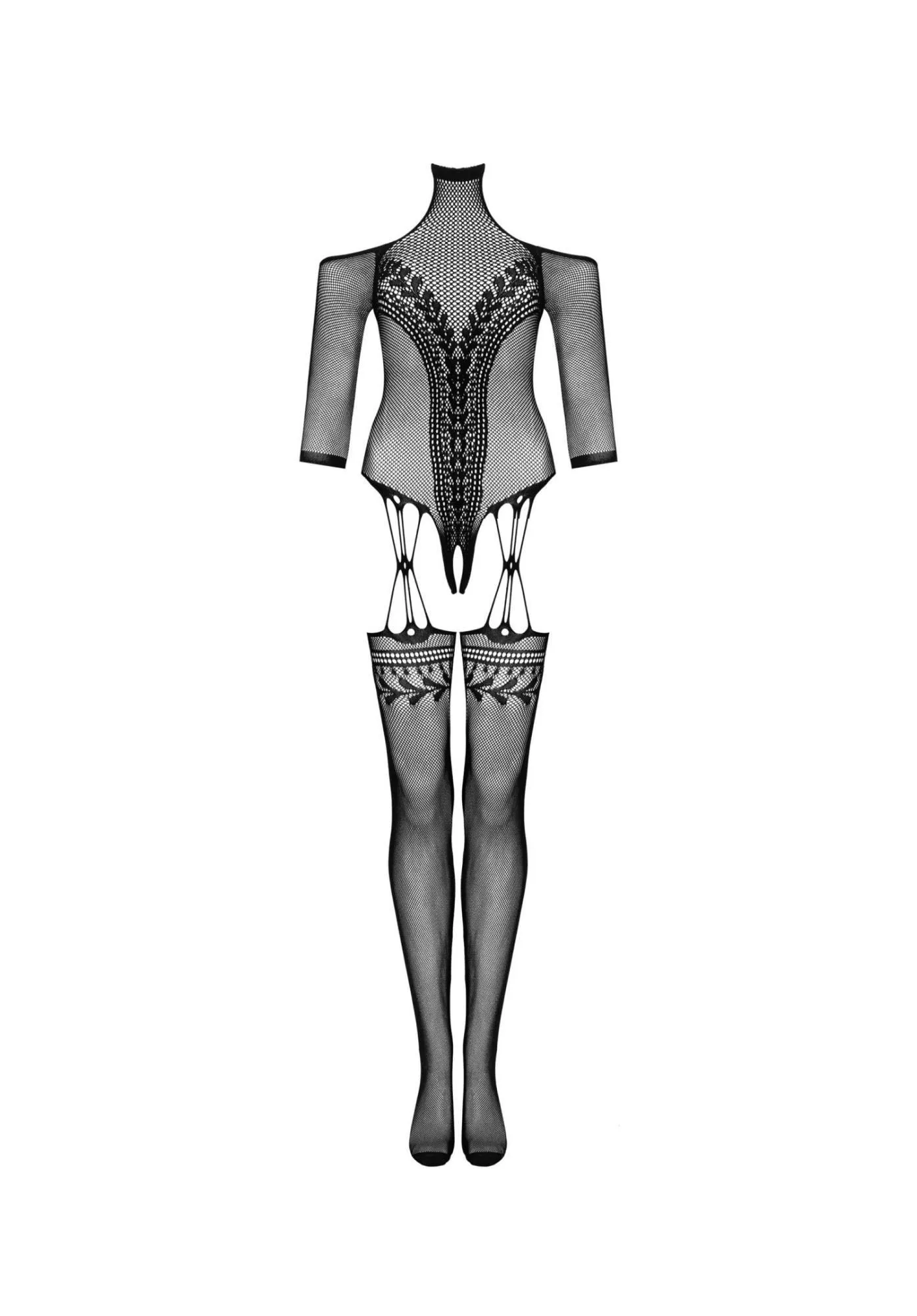 Сексуальный бодистокинг Obsessive G333, S/M/L (черный)