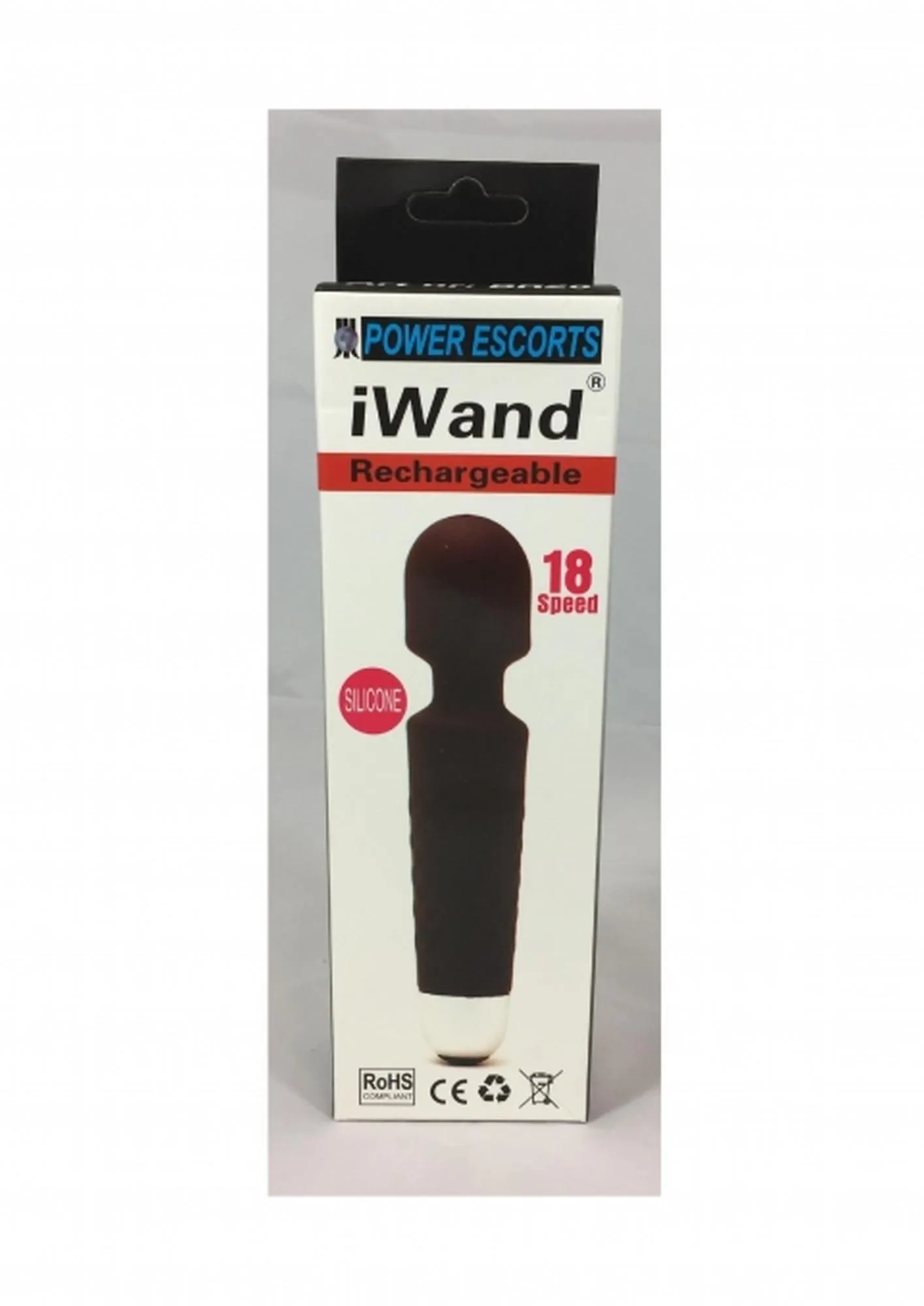 Вибратор Power Escorts Iwand, 20 см (черный)