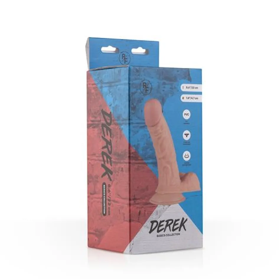 Фалоімітатор EasyToys Derek Realistic Dildo, 22 см (тілесний)