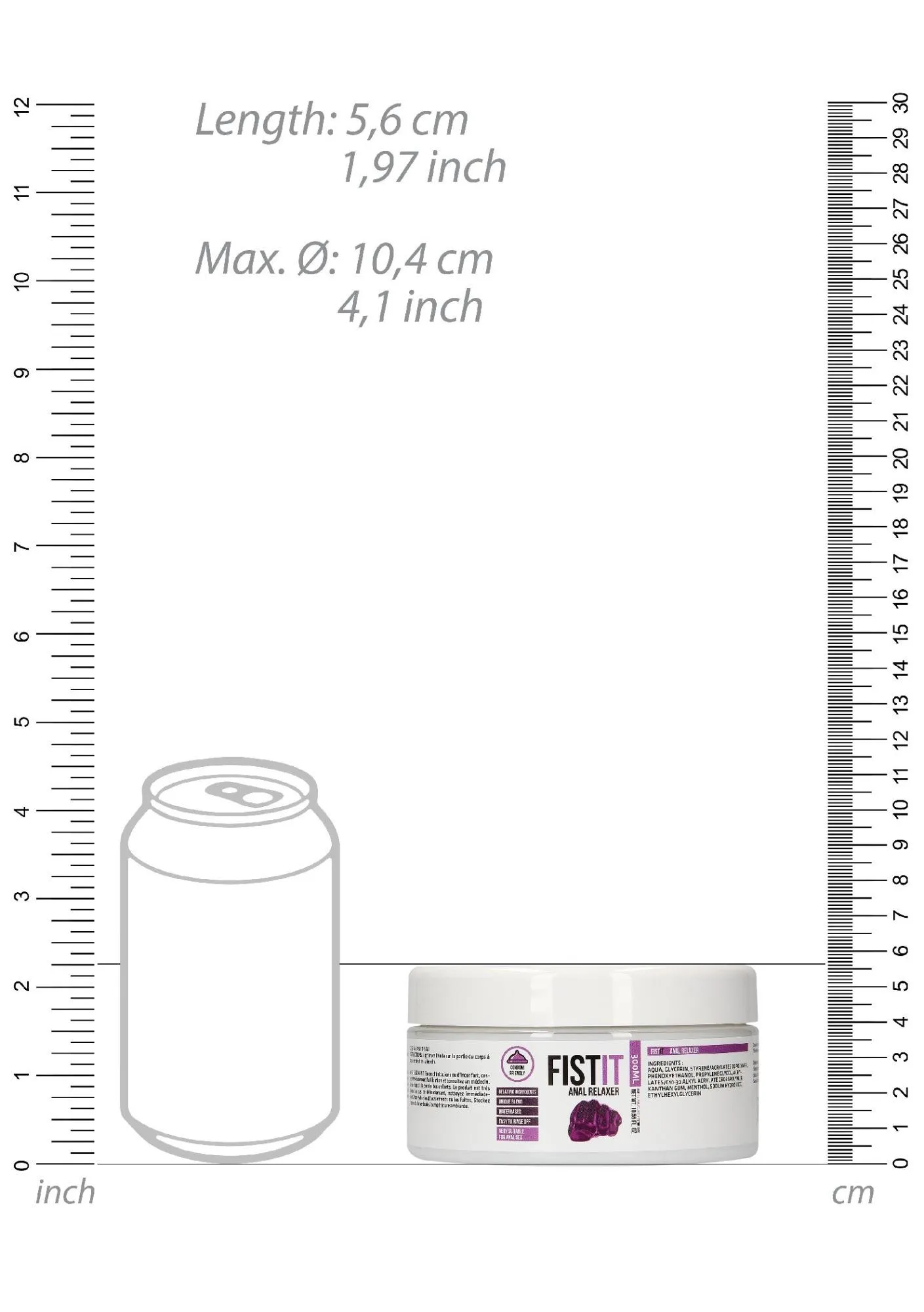 Fist It Fist It Anal Relaxer - Lubrykant na bazie wody, Bezzapachowy, 300 ml