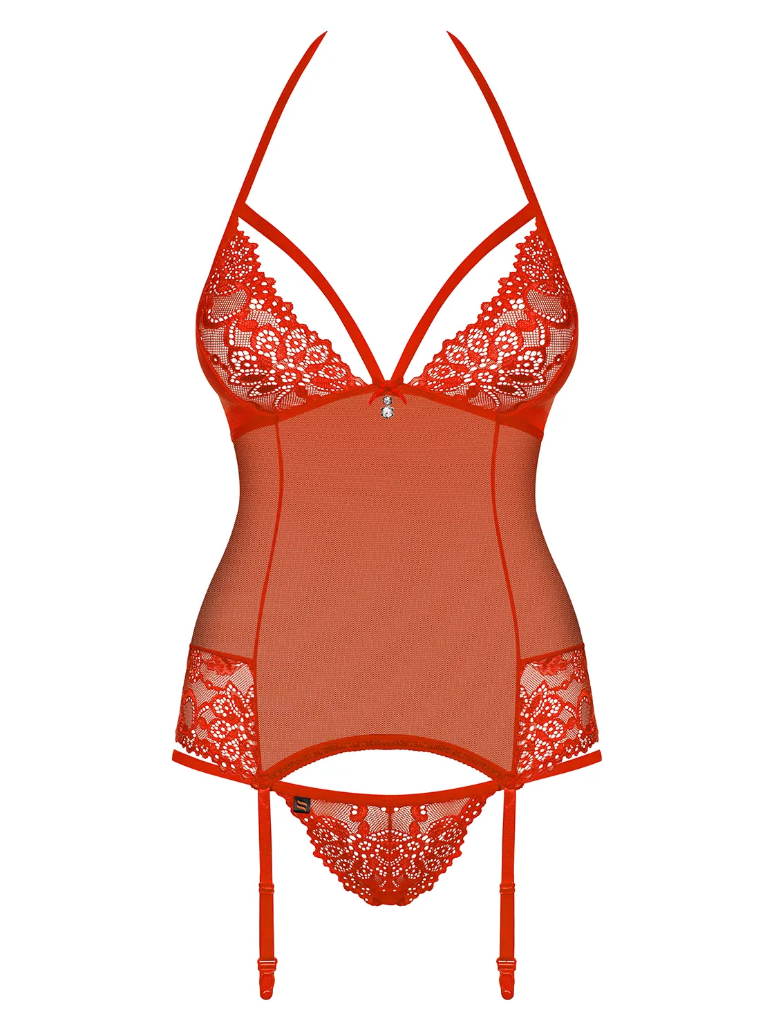 Эротический комплект Obsessive 838, S/M (красный)