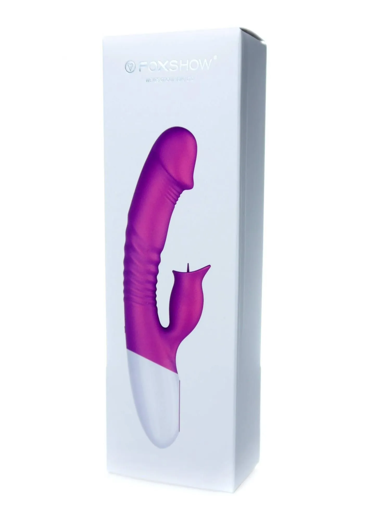 B - Series Fox Heating Mode - Wibrator królik, Fioletowy, 23 cm