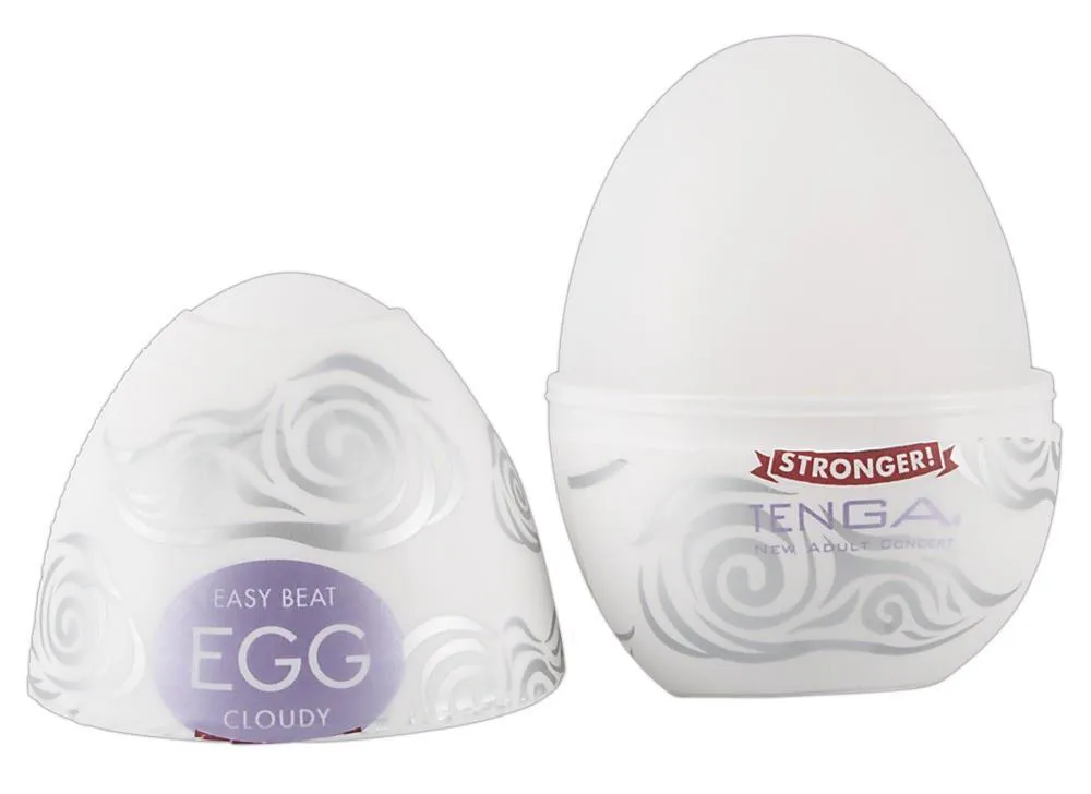 Tenga Egg Cloudy -, Biały, 7 cm