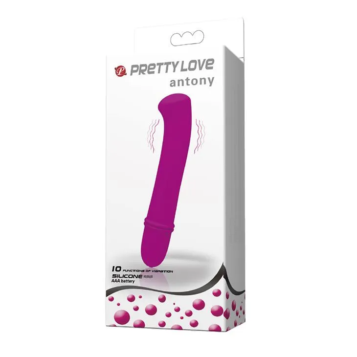 Вибратор для точки G Pretty Love Antony, 12 см (фиолетовый)