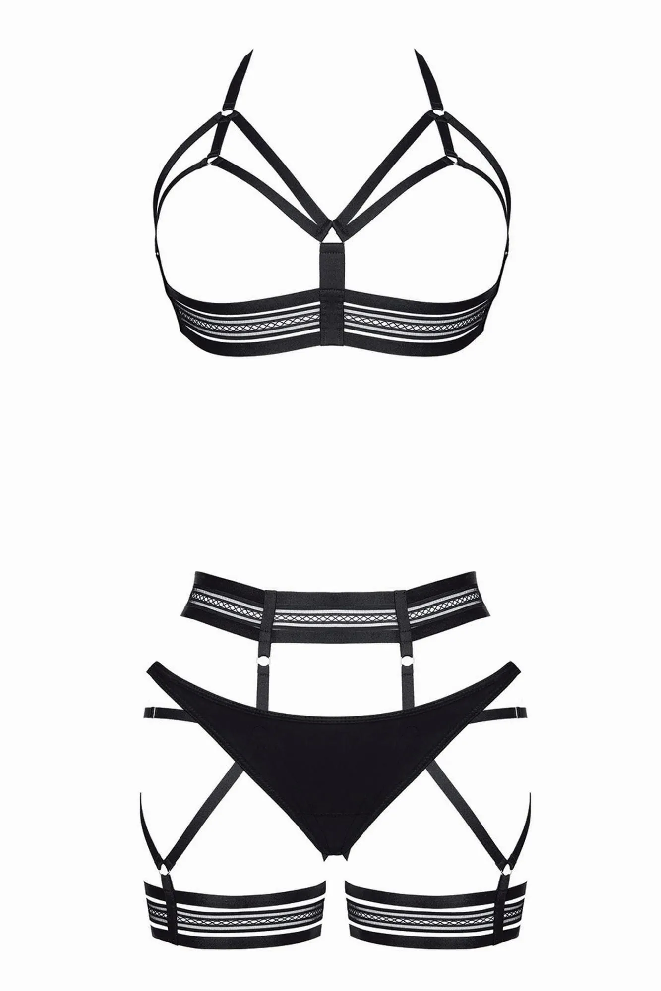 Комплект Demoniq LadyX Marita, XXL (чорний)