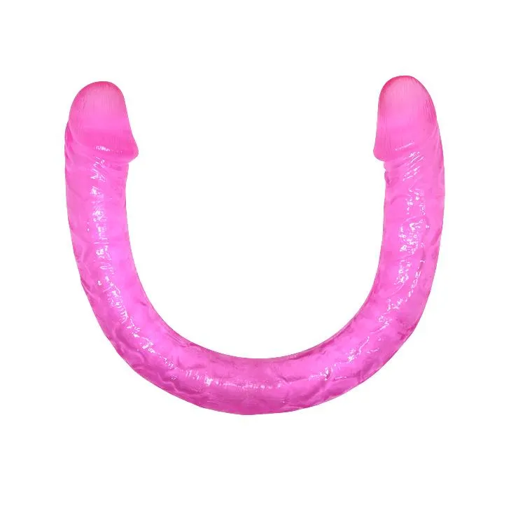 BAILE Double Dong Slender Bender - Dwustronny dildo B, Różowy, 48, 5 cm