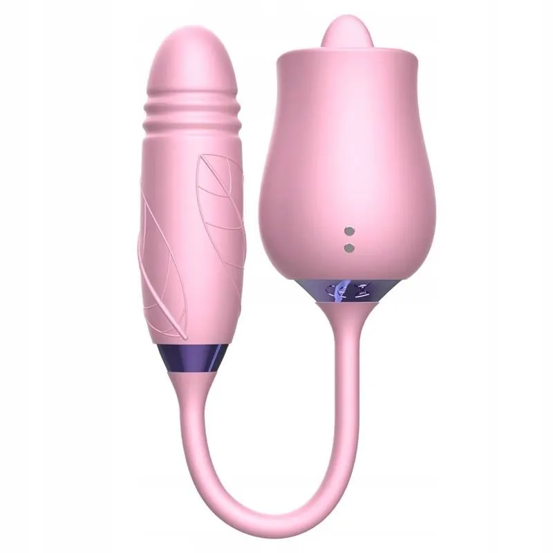 Стимулятор клітора та піхви Martinella Double Tongue Stimulator (рожевий)