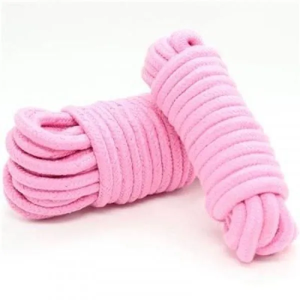 Мотузка для бондажу Toyz4lovers Cotton Rope, 10 м (рожевий)
