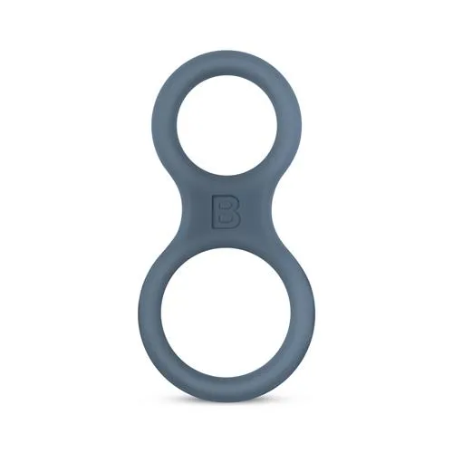 Эрекционное кольцо Boners Classic Cock & Ball Ring, 10,5 см (серый)