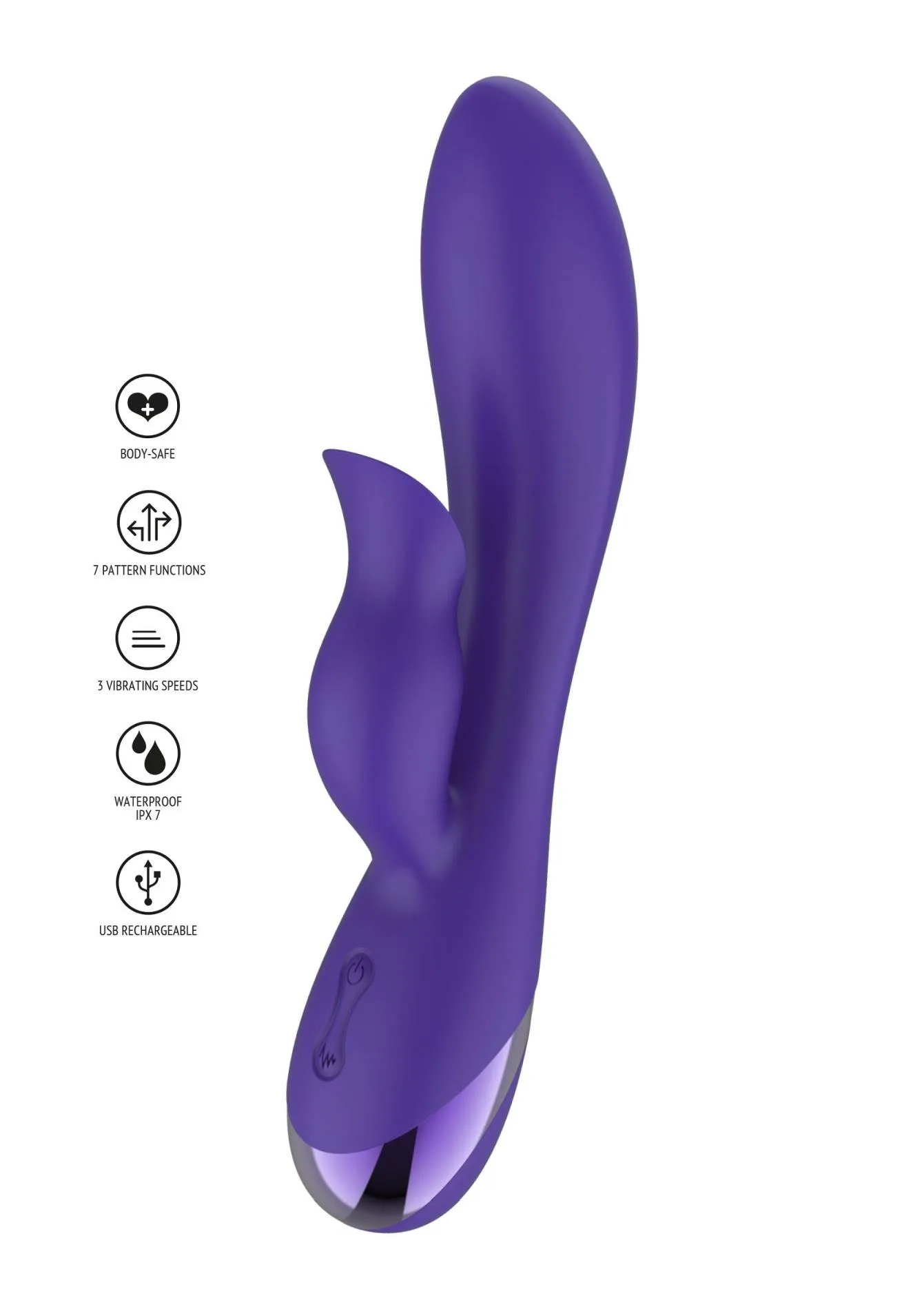 Вибратор-кролик Xocoon Unchained Love G-Spot, 19 см (фиолетовый)
