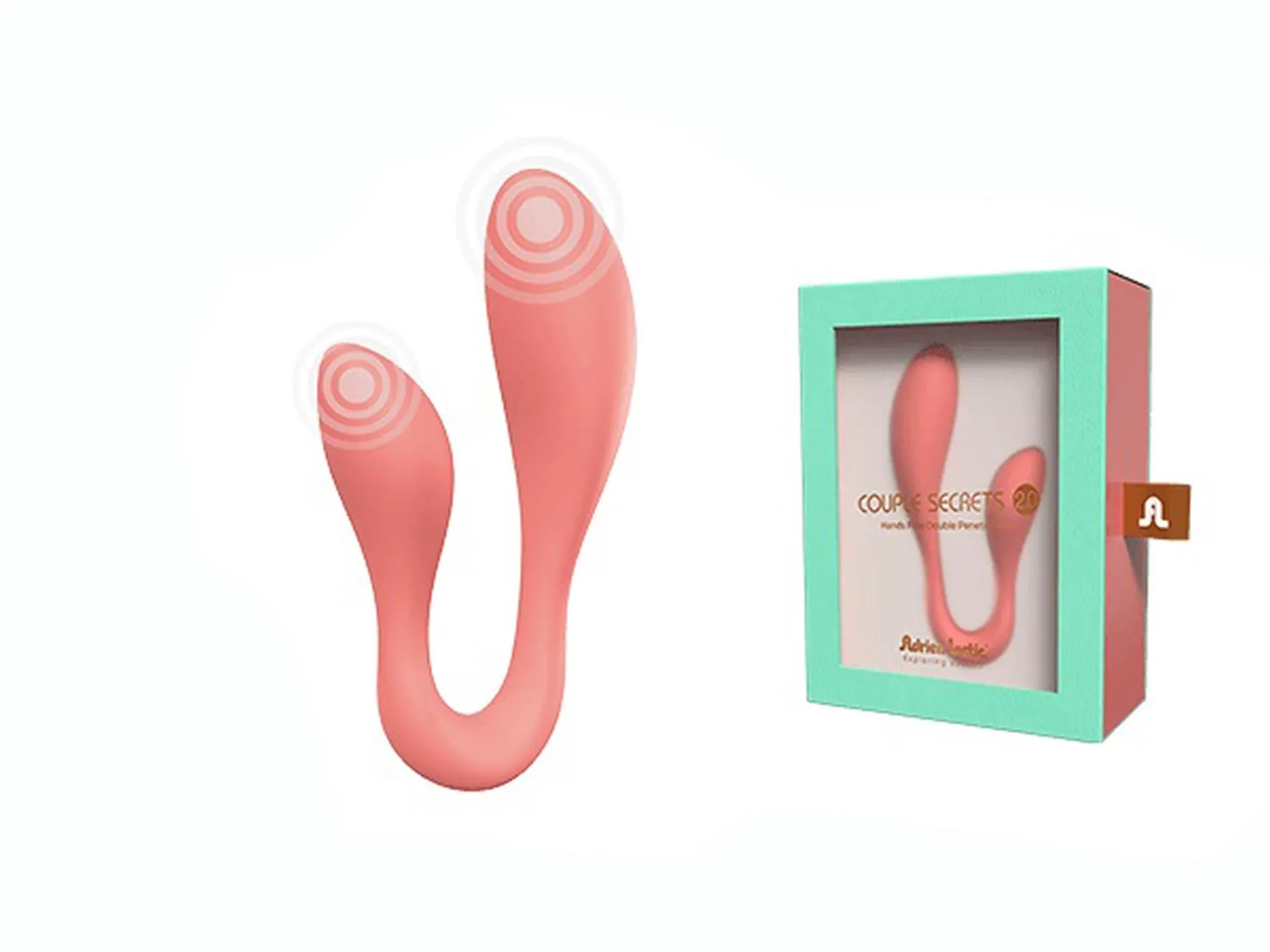 Adrien Lastic Exploring Senses Couple Secrets II - Wibrator, Różowy, 18.7 cm