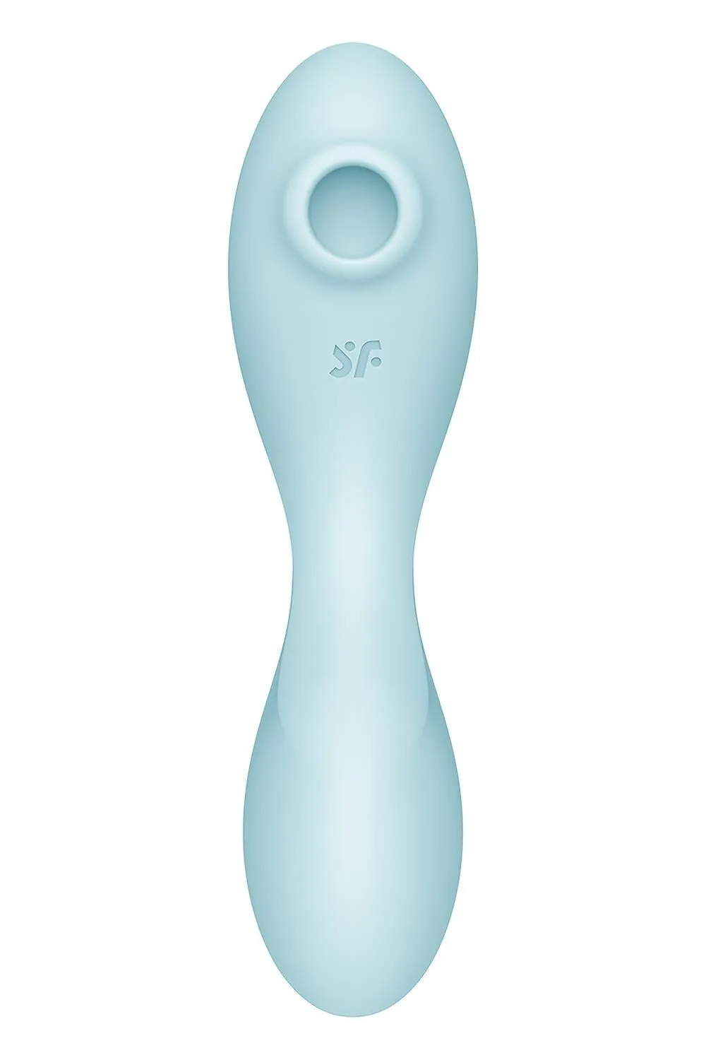 Вакуумний стимулятор клітора з вібрацією Satisfyer Curvy Trinity 5+ (блакитний)