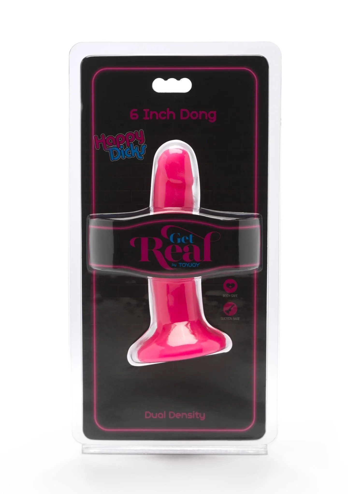 Фалоімітатор з присоскою Toy Joy Get Real Happy Dicks, 15 см (рожевий)