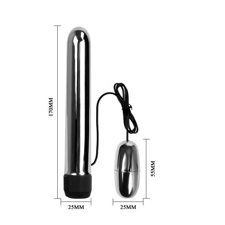 Вибратор Multiple Vibrator, 17 см (серебристый)