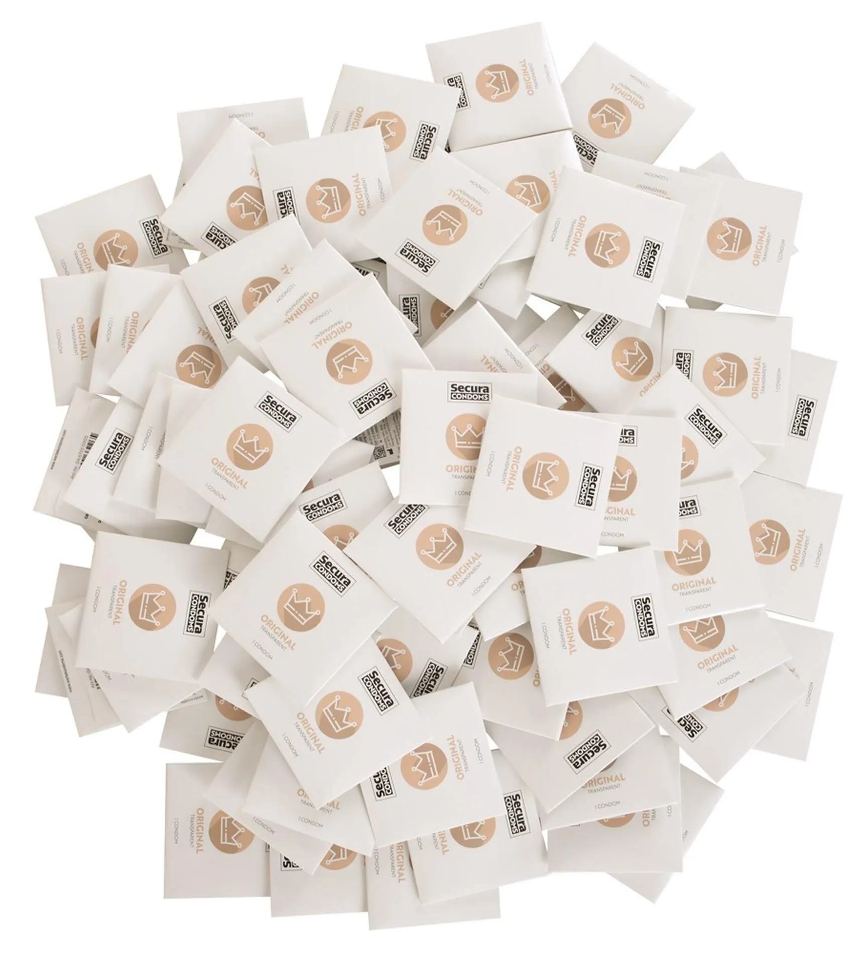 Secura Condoms Original - Prezerwatywy, Przezroczysty, Bezzapachowy, 18 cm