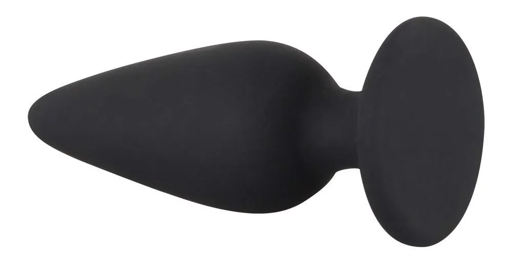 Black Velvets Heavy Plug Small - Korek analny, Czarny, 7, 8 cm