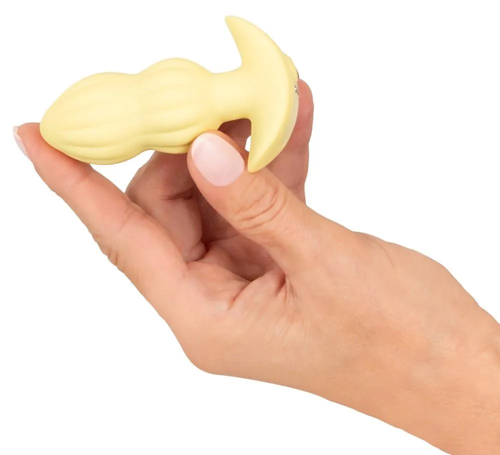 Анальная пробка Cuties Mini Butt Plug, 8 см (желтый)