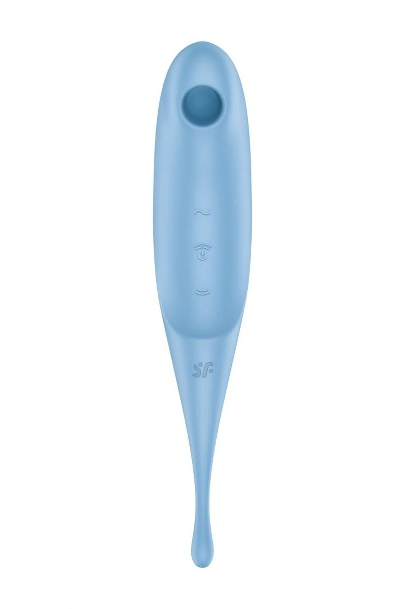 Satisfyer Twirling Pro - Bezdotykowy stymulator łechtaczki z wibracjami, Niebieski, 20 cm