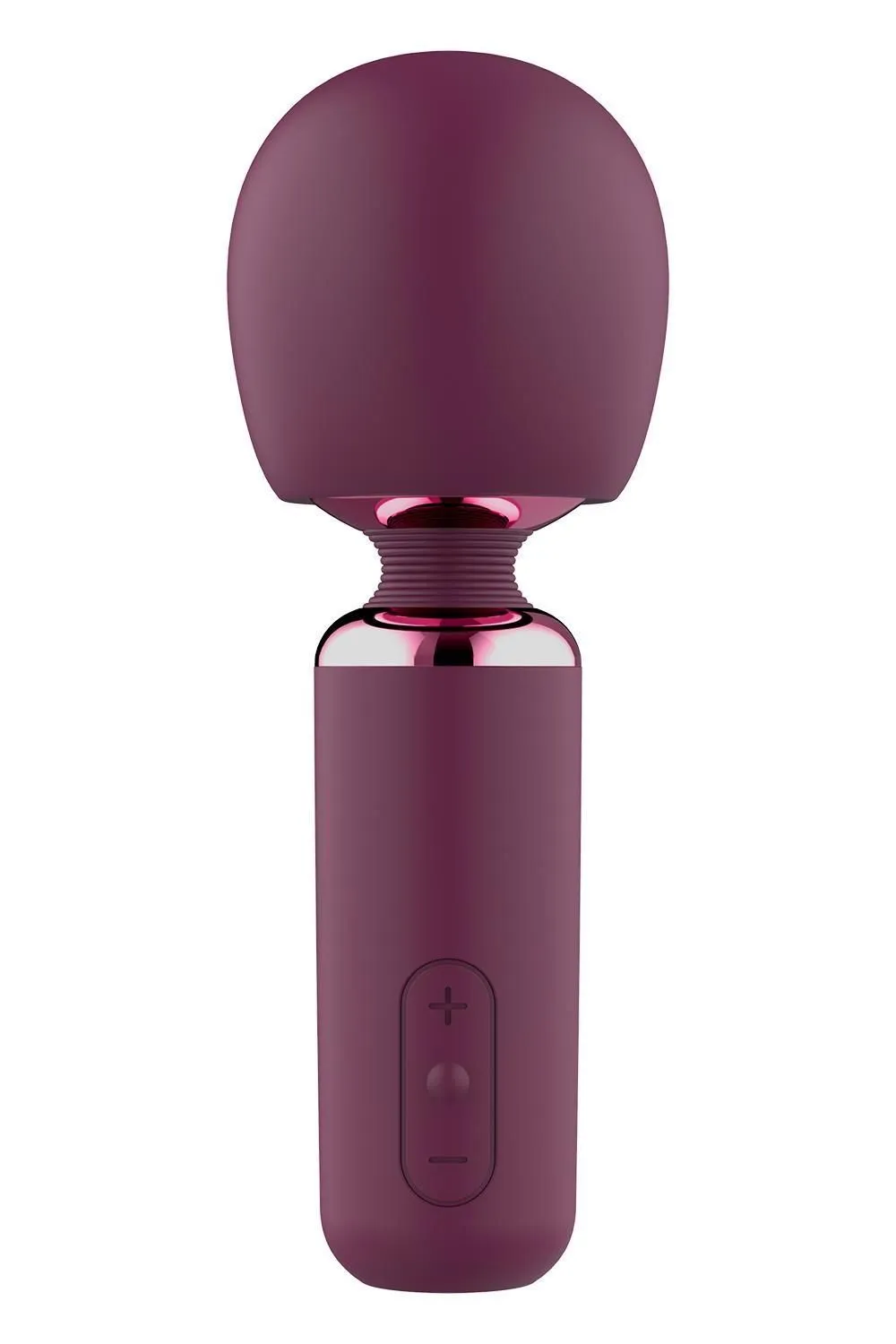 Вібромасажер Glam Bold Travel Wand, 18 см (бордовий)
