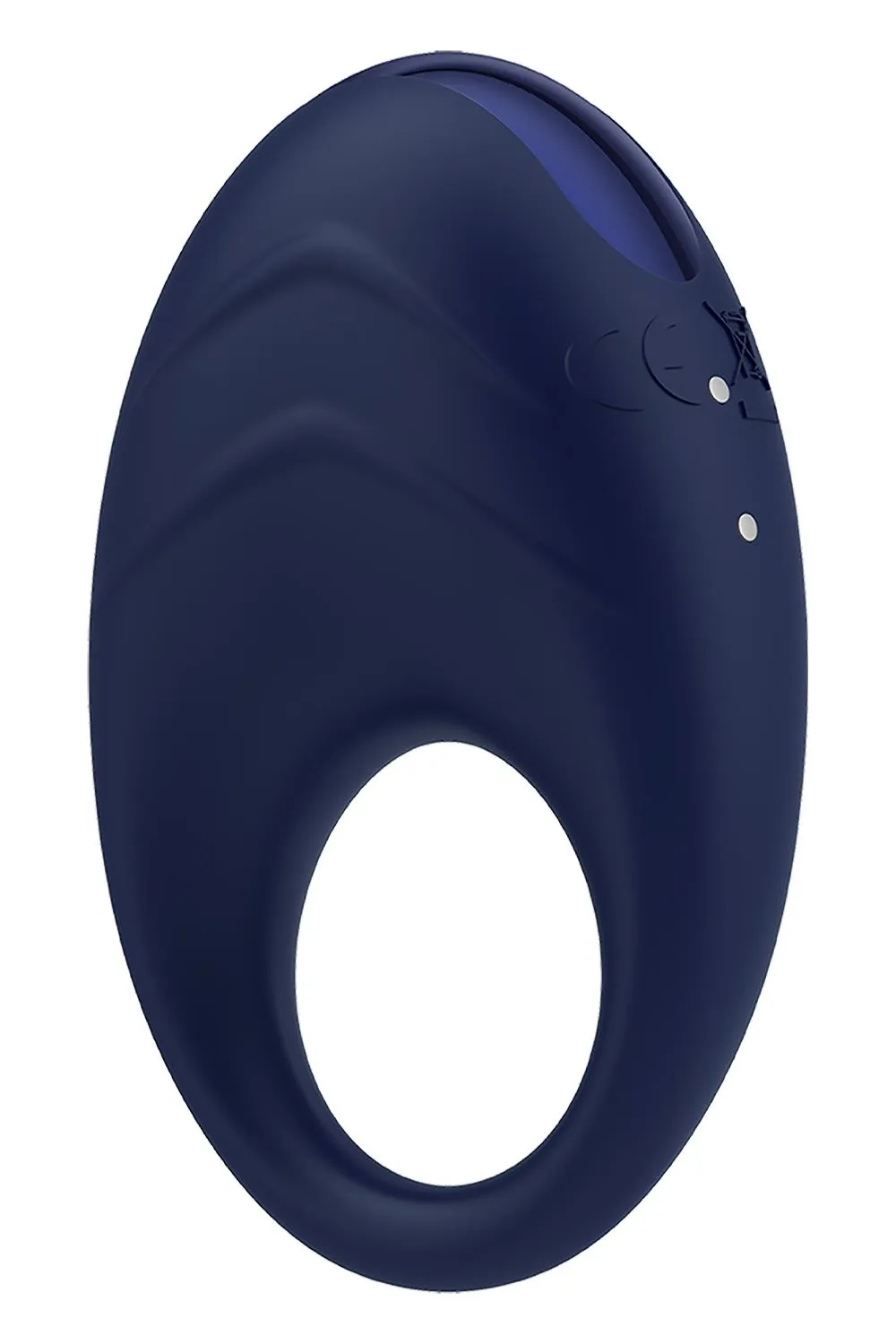 Виброкольцо Glam Vibrating Cockring, 7 см (синий)