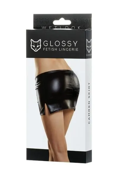 Мини-юбка Glossy Fetish Lingerie, M (черный)