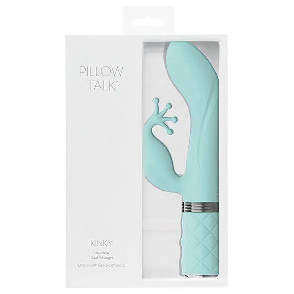 Вибратор кролик Pillow Talk Kinky Teal, 21 см (зелёный)