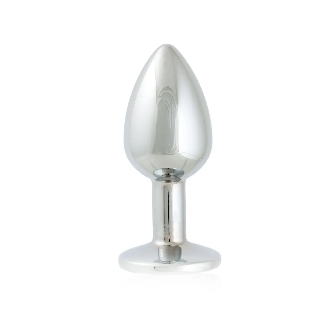 Анальная пробка с кристаллом Simply Pleasure S, 7 см (прозрачный)