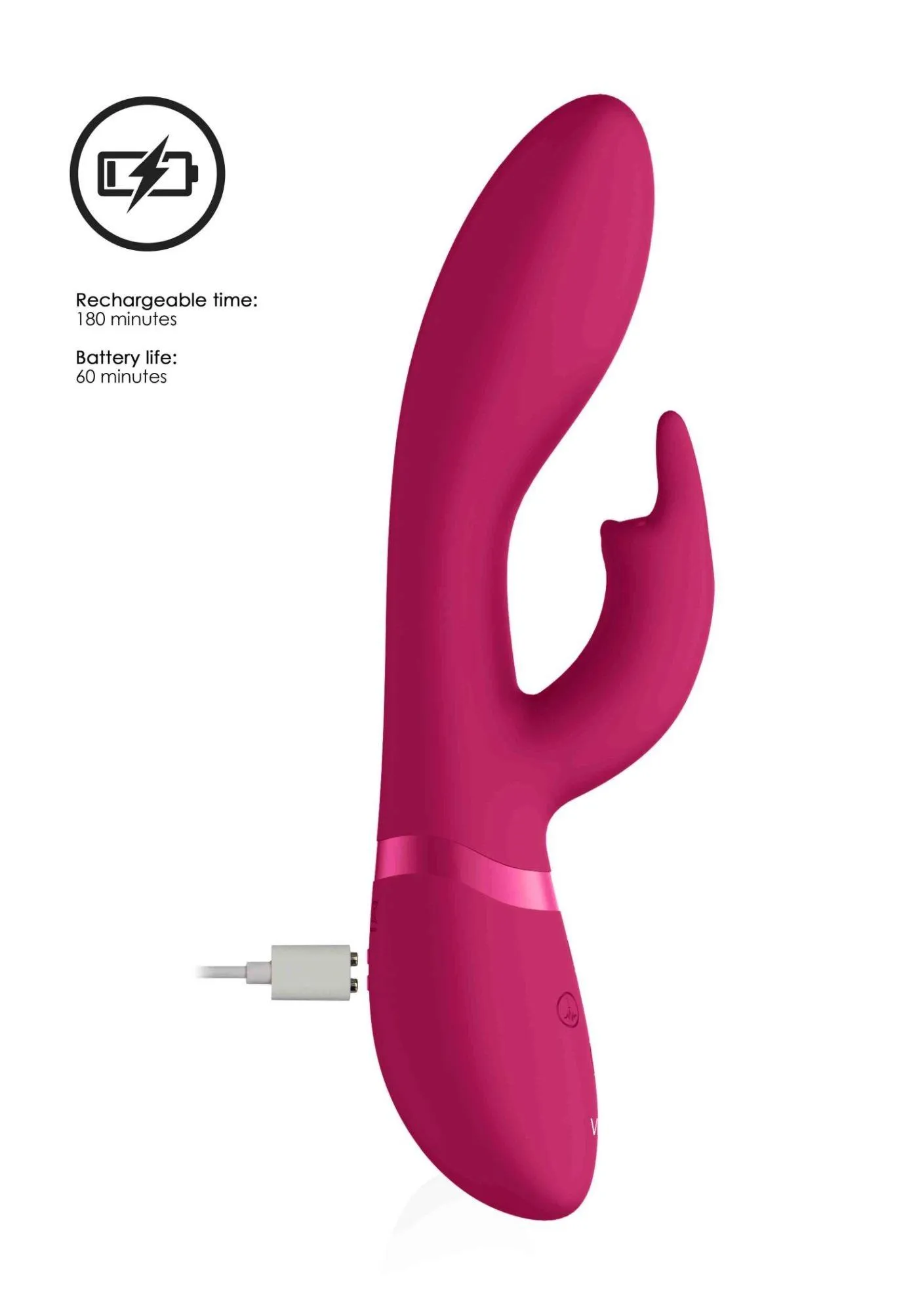 Vive Zosia - Wibrator królik, Różowy, 21.3 cm