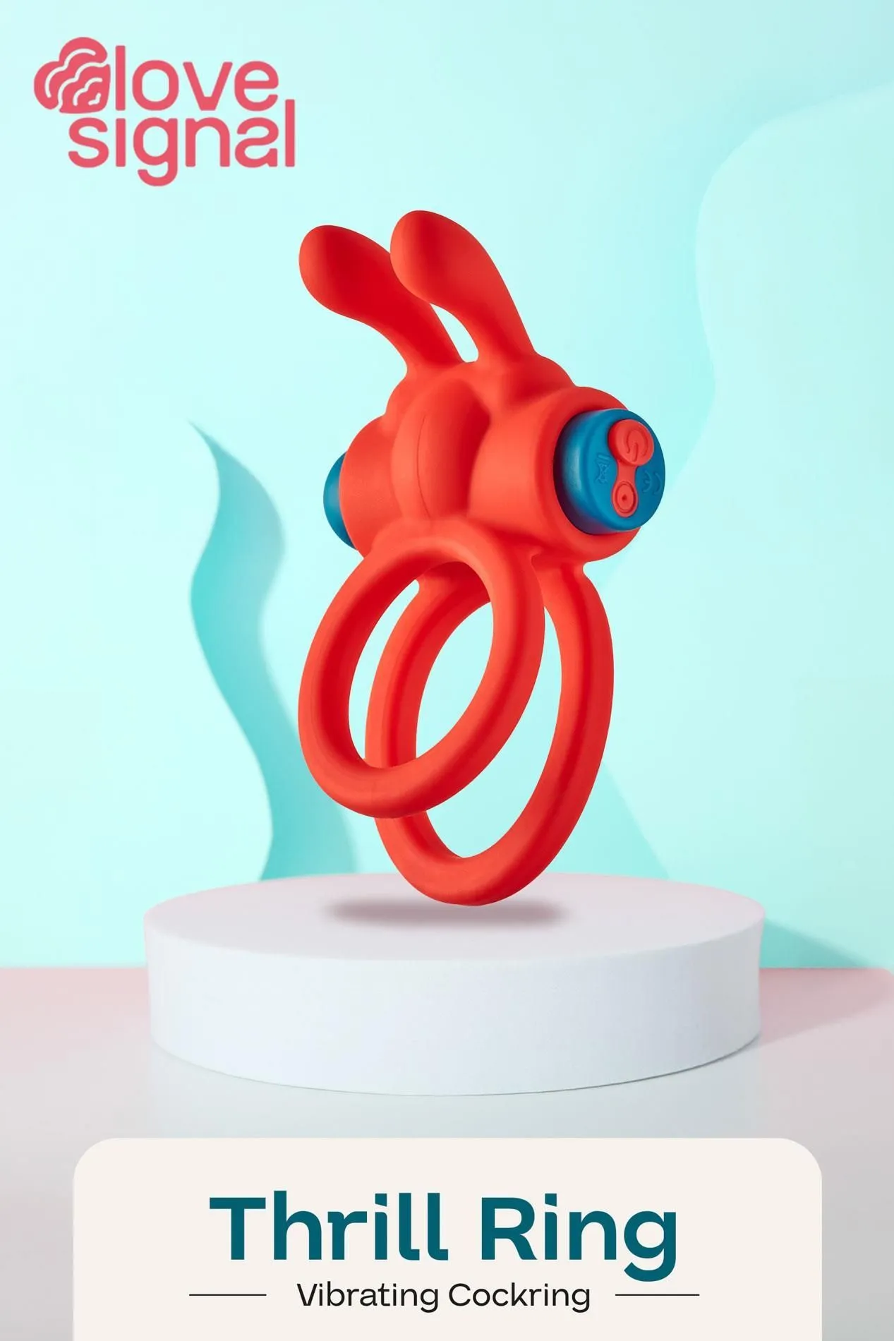 Эрекционное кольцо Dream Toys Thrill Ring, 10 см (красный)