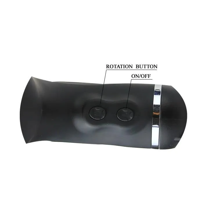 BAILE Rotation Lover USB 5 Functions - Masturbator, Czarny, 36.5 cm